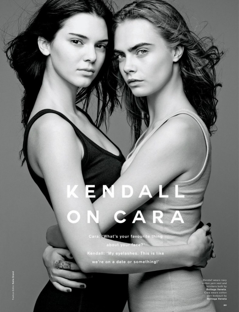 Cara Delevingne & Kendall Jenner en Love Magazine 02