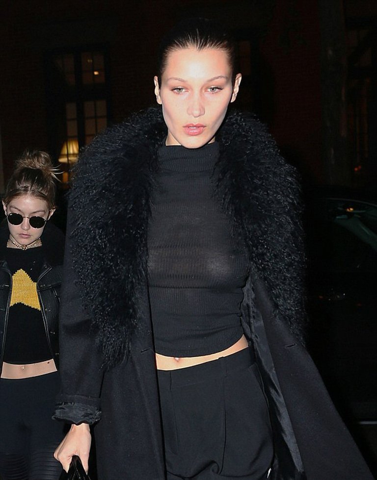 Bella Hadid Sexy See through 2
